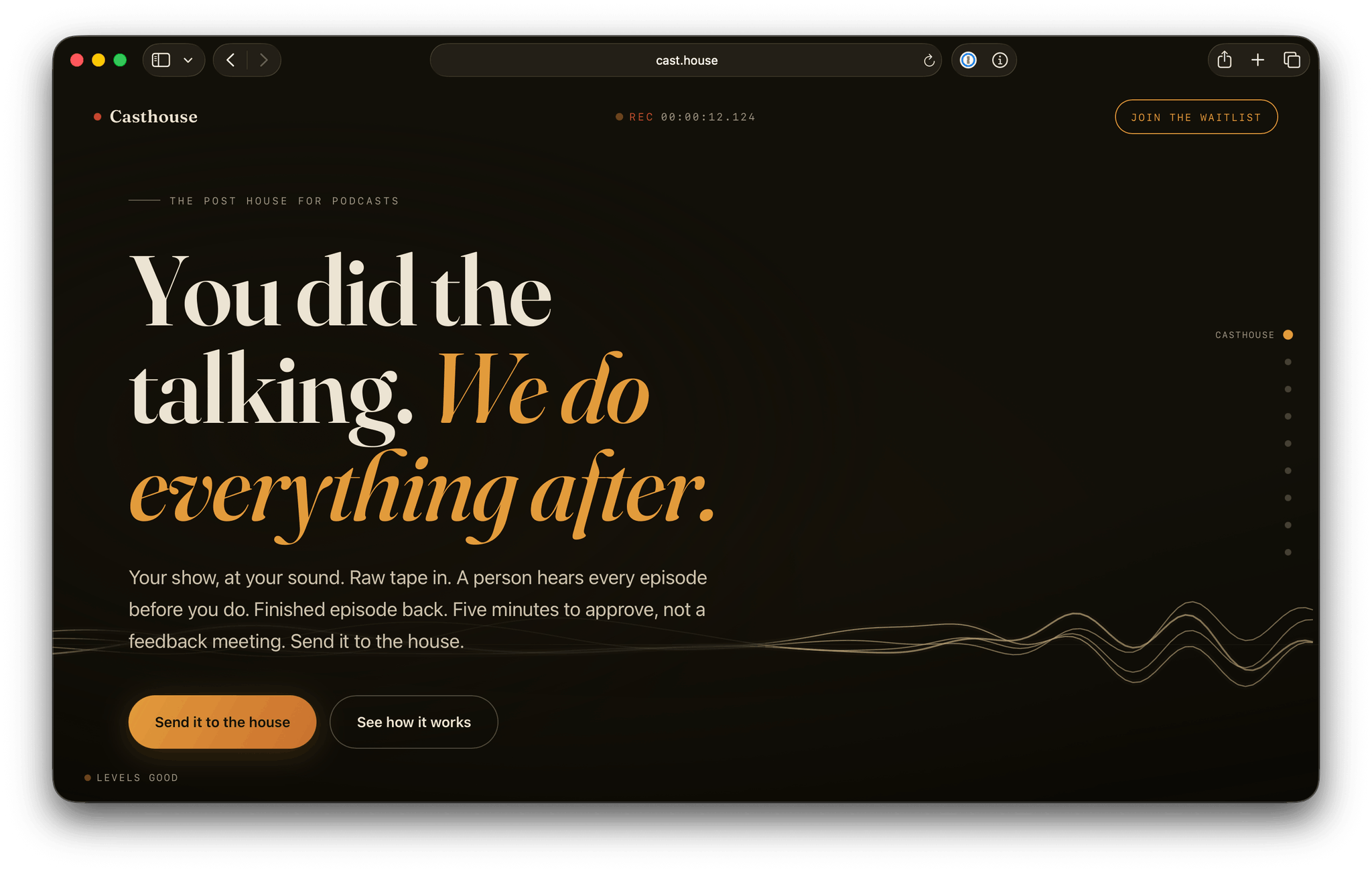 Casthouse Homepage